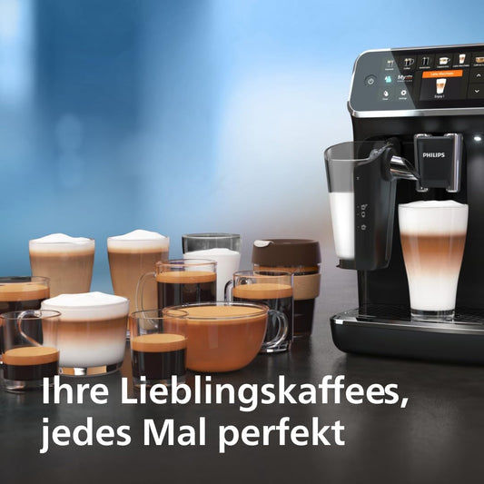 Espressomaschine der Serie 5400 (EP5441/50)–Genießen Sie 12 Getränke,schnell reinigendes LatteGo,intuitives TFT-Display,anpassbare Kaffeeeinstellungen